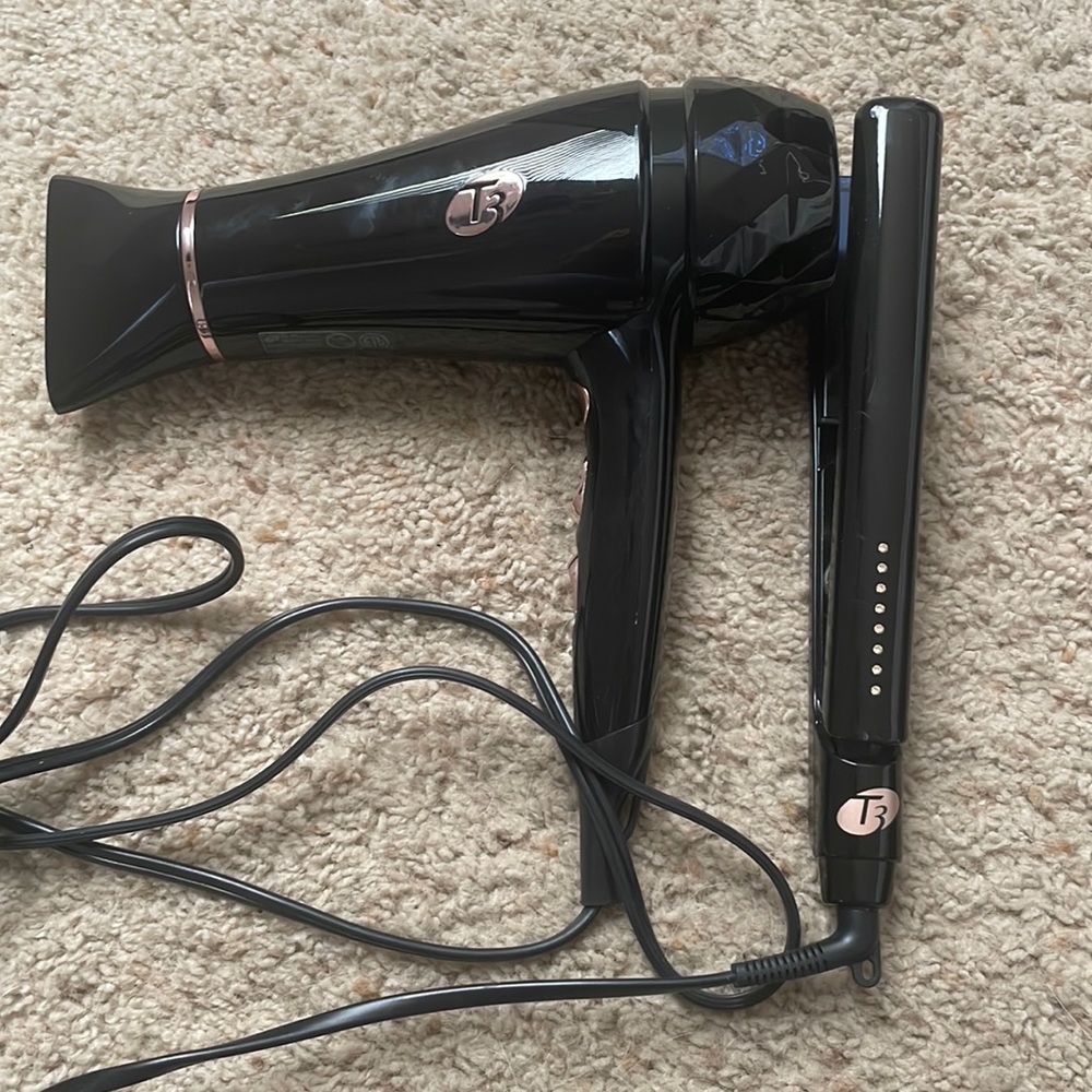 T3 blow dryer and flat iron